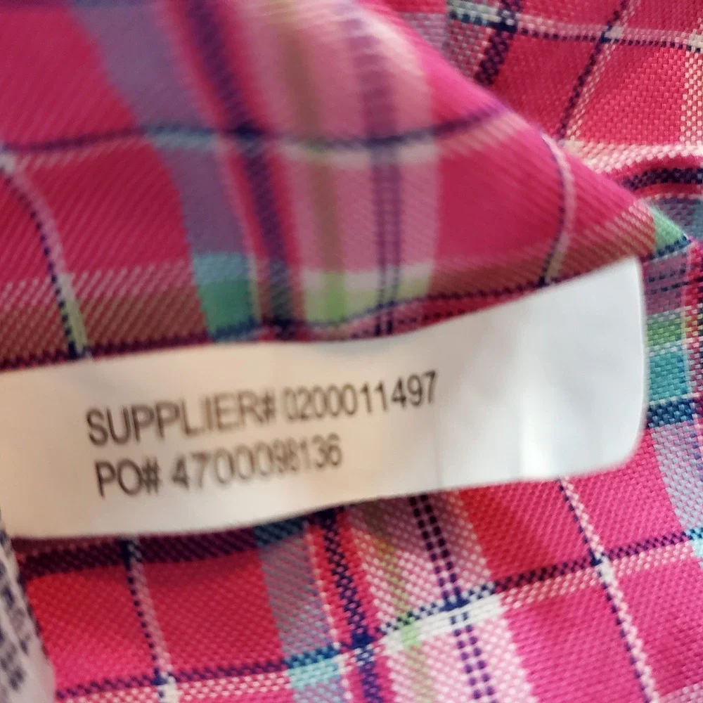 Polo Ralph Lauren Mens XL Pink Plaid Cotton Long Sleeve Button Down Shirt Preppy